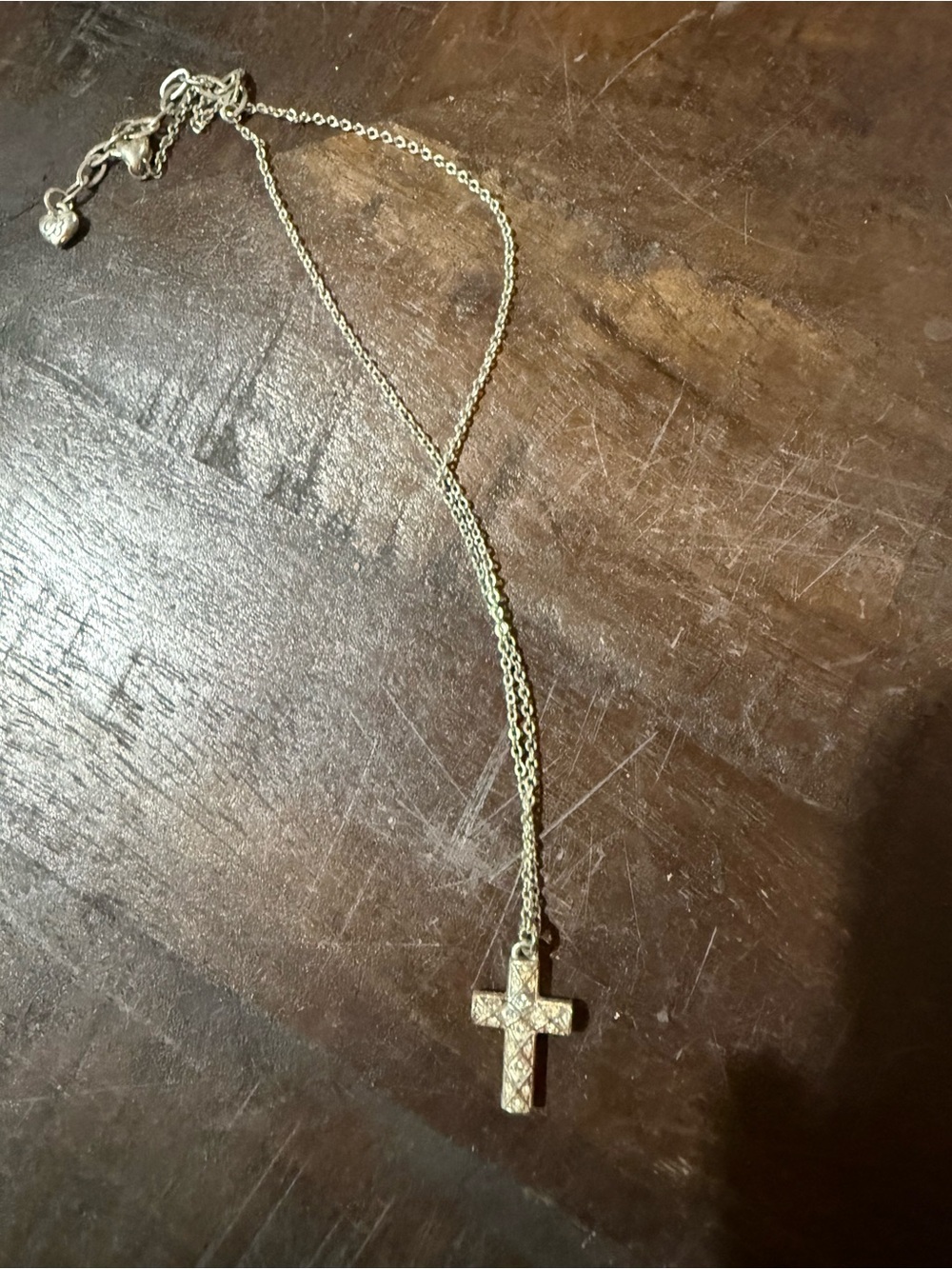 Brighton Silver Cross Pendant Necklace